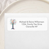 Family Reunion Rainbow Family Tree return address