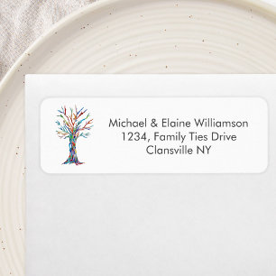 Family Reunion Rainbow Family Tree return address
