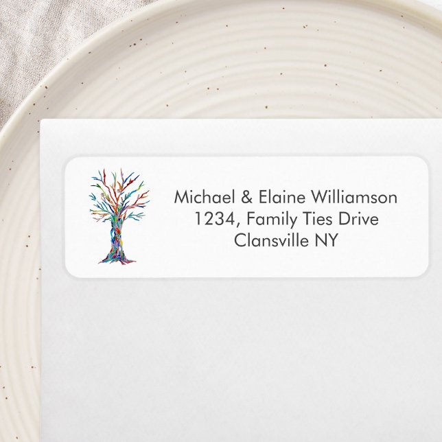 Family Reunion Rainbow Family Tree return address (Creator Uploaded)