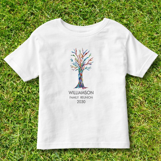 Family Reunion Rainbow Family Tree  Toddler T-Shirt (Creator Uploaded)
