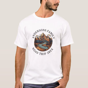 Family Reunion Road Trip Mountain Personalised  T-Shirt