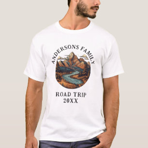 Family Reunion Road Trip Mountain Personalised  T-Shirt