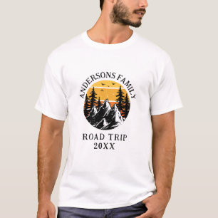 Family Reunion Road Trip Mountain Personalised  T-Shirt