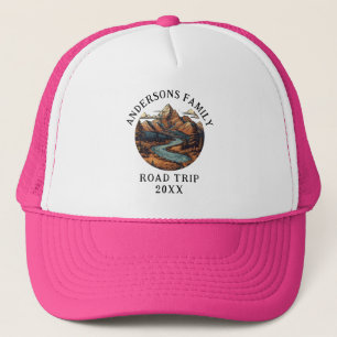 Family Reunion Road Trip Mountain Personalised Trucker Hat