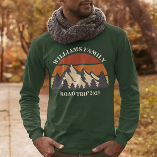 Family Reunion Road Trip Sunset Custom Long Sleeve T-Shirt