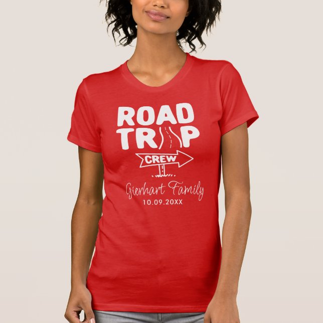 Family Reunion Road Trip Vacation Matching T-Shirt (Front)