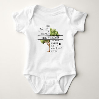 Family Reunion Root and Love Deep Baby Bodysuit