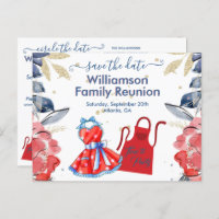 Family Reunion Save the Date BBQ Colourful QR Code