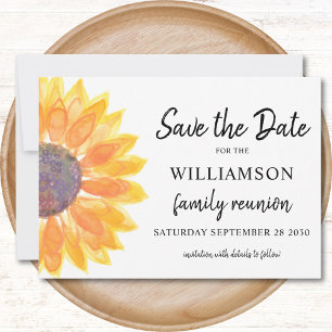 Family Reunion Save The Date Card