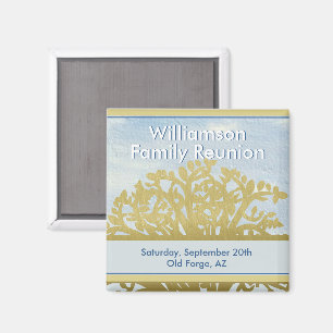 Family Reunion Save the Date Genealogy Tree  Magnet