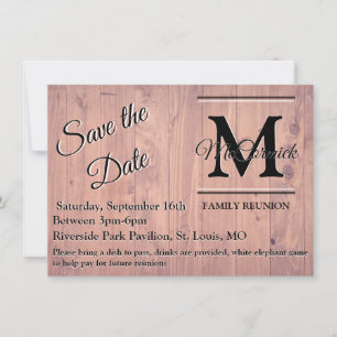 Family Reunion Save the Date Template Announcement