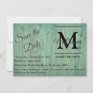 Family Reunion Save the Date Template Announcement