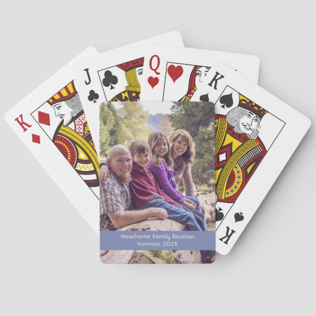 Family Reunion Souvenir Playing Cards (Back)