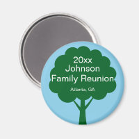 Family Reunion Souvenir with Name, Tree & Year