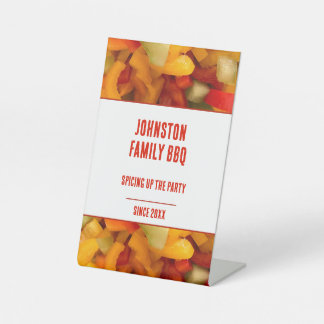 Family Reunion Spicing Up The Summer Party Picnic Pedestal Sign