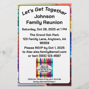 Family Reunion Stationery Paper