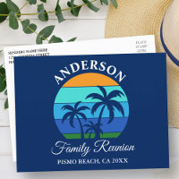 Family Reunion Summer Beach Palm Trees Blue