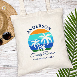 Family Reunion Summer Beach Palm Trees Tote Bag
