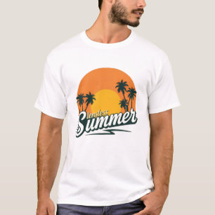 Family Reunion Summer Sunset Beach Palm Tree T-Shi T-Shirt