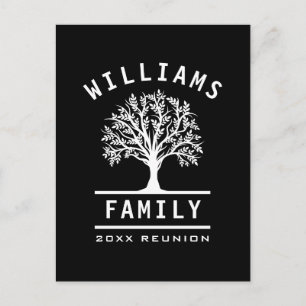 Family Reunion Summer Vacation Road Trip Tree Postcard