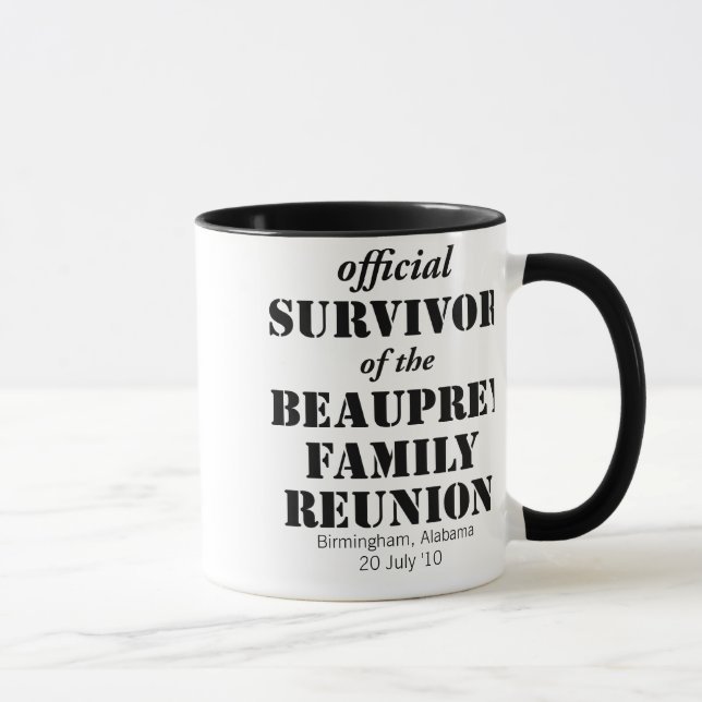 Family Reunion Survivor Mug - Anywhere (Right)