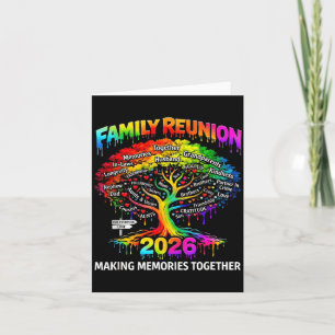 Family Reunion Tree 2026 Making Memories Together Card