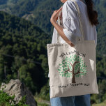 Family Reunion Tree Cute Custom Matching Keepsake Tote Bag<br><div class="desc">Customise these cute matching tree keepsake tote bag gift for your next family reunion. Personalise with your family's last name above the green leaves with the event and year underneath the nature drawing.</div>