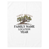Family Reunion Tree Tablecloth