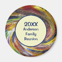 Family Reunion Vivid Tie Dye Swirl Abstract Event