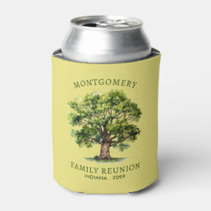 Family Reunion Watercolor Family Tree Personalised Can Cooler