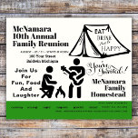 Family Reunion Weekend Camp Invitation  Flyer<br><div class="desc">Family Reunion Weekend Camp Invitation Flyer / This multipurpose template can be modified into school,  work,  or business invitations. / Designed with passion,  printed with care,  and packaged with love!</div>