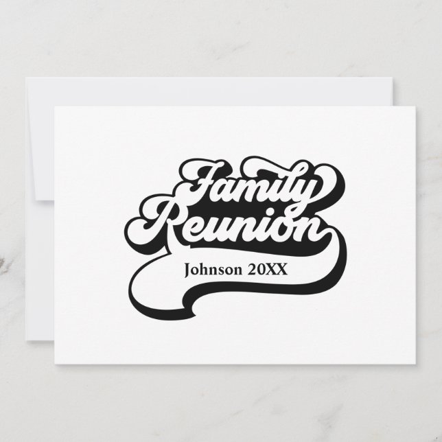 Family Reunion With Balloons Invitation (Front)