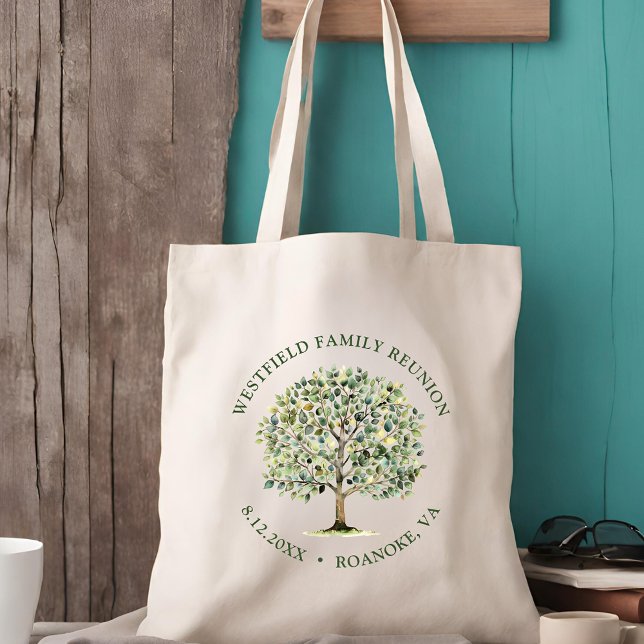 Family Reunion Woodland Watercolor Tree Tote Bag (Family Reunion Woodland Watercolor Tree Tote Bag)