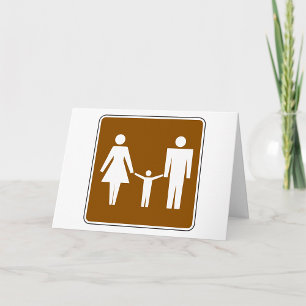 Family Road Sign Greeting Cards