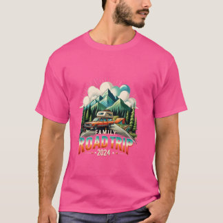 Family Road Trip 2024 Camping Family Funny Summer T-Shirt