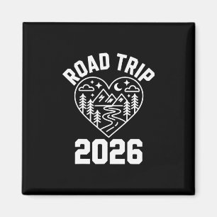 Family Road Trip 2026 Magnet