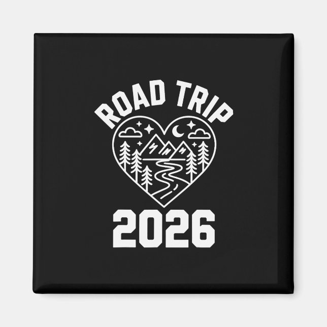 Family Road Trip 2026  Magnet (Front)