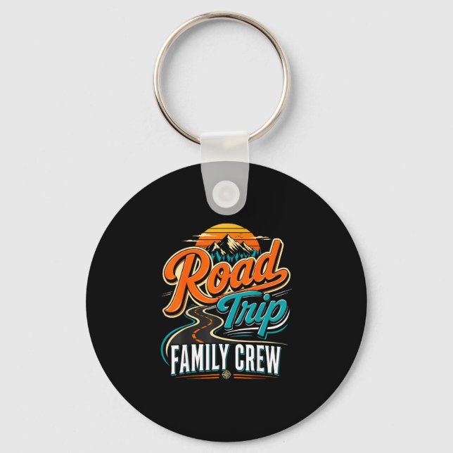 Family road trip adventure vacation  key ring (Front)