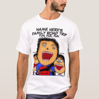 Family Road Trip Cartoon