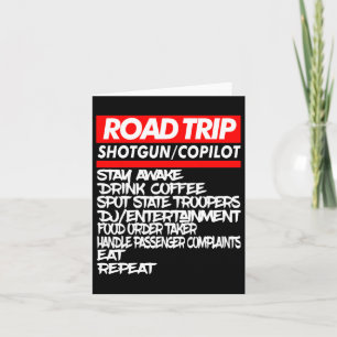 Family Road Trip Shirts Funny Vacation Summer Outd Card