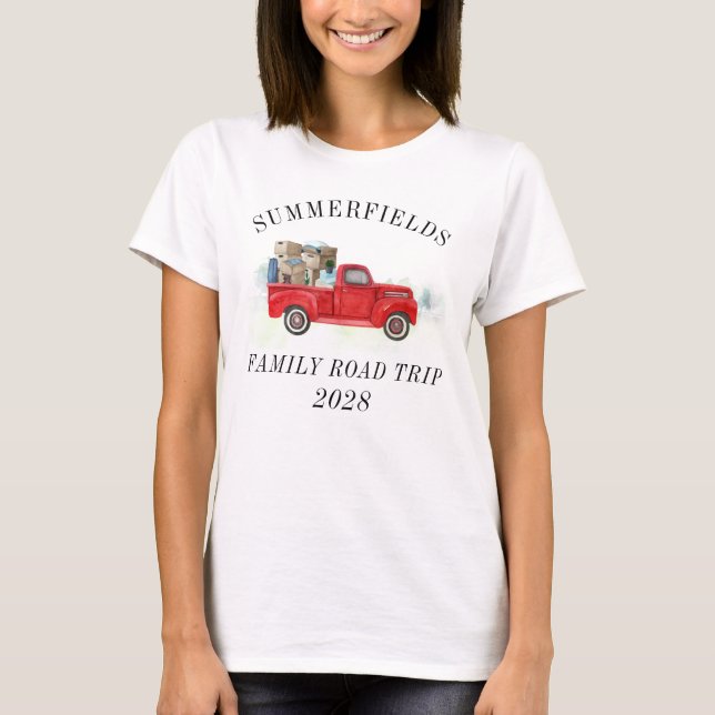Family Road Trip Summer Vacation Matching Mum T-Shirt (Front)