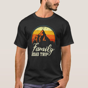 Family Road Trip Vacation Mountains Camping Family T-Shirt