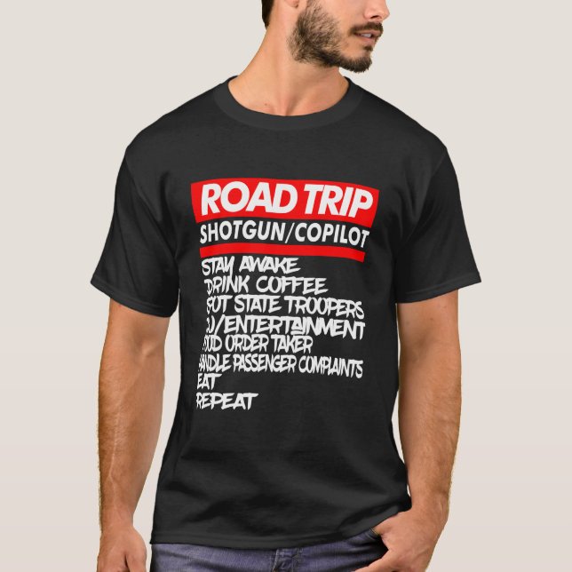 Family Road Trip Vacation Summer Outdoors T-Shirt (Front)
