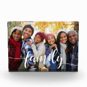 Family Script Overlay Photo Block (Front)
