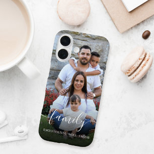 Family Script Overlay Photo Case-Mate iPhone 14 Case