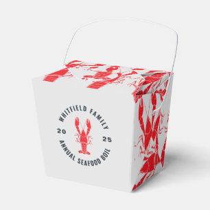 Family Seafood Boil Personalised Lobster Favour Box