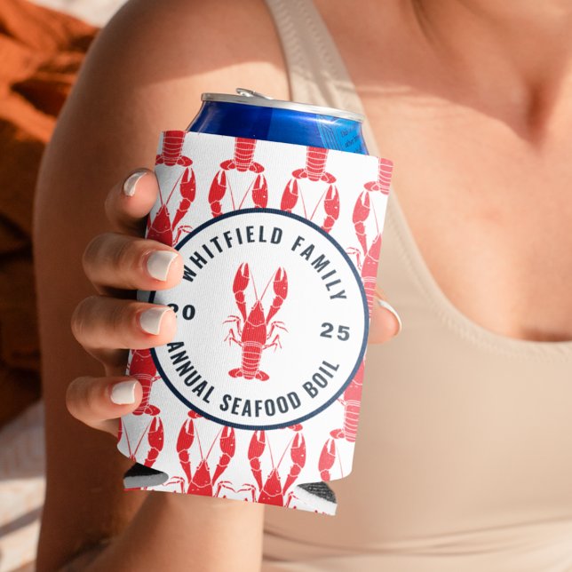 Family Seafood Boil Personalised Summer Lobster Can Cooler (Family Seafood Boil Personalized Summer Lobster Can Cooler)