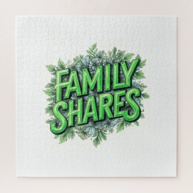Family Shares Jigsaw Puzzle (Vertical)