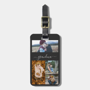 Family Simple Collage Modern Love Grandma Mum Luggage Tag