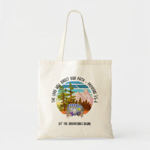 Family Summer Camping Christian Van Life Tote Bag